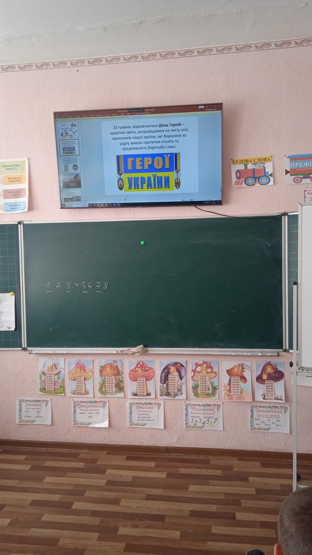 Учасники заходу до Дня Героїв України виконують творче завдання